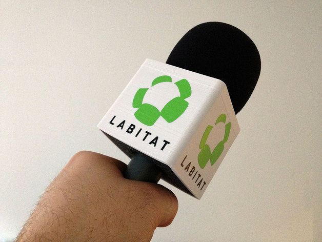 кубик на микрофон. насадка на микрофон с логотипом. микрофон универсальный (4мм. кубик для микрофона с логотипом. ветрозащита для микрофона с логотипом 1 канала.