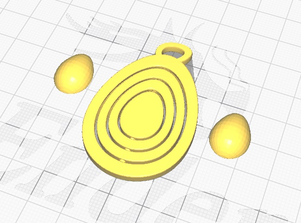 Anahtarlık "Paskalya yumurtası" 4 kontur (Plastik Aparattır!!!)