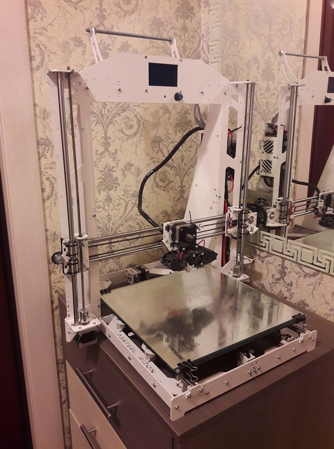 3D 3д принтер BiZon Prusa i3 Steel 300мм на 300мм 3D 3д принтер BiZon Prusa i3 Steel 300мм на 300мм