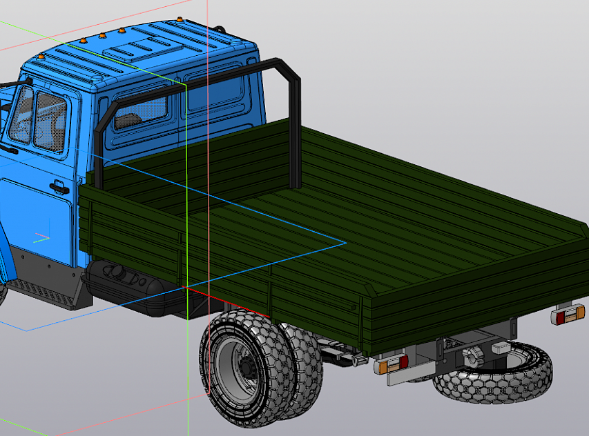 3д модель грузовика