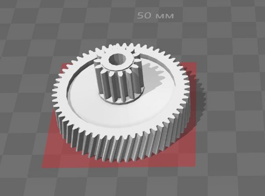 3д модель конической шестерни