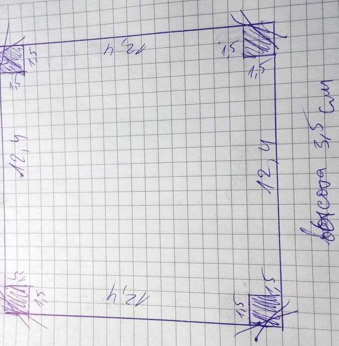 Необходима модель ящика по фото и параметрам в stl формата