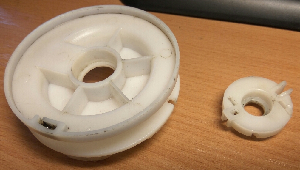 Нужна модель такой детали. Это катушка для стартера мотобура.