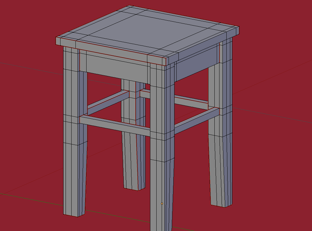 Табурет 3д модель