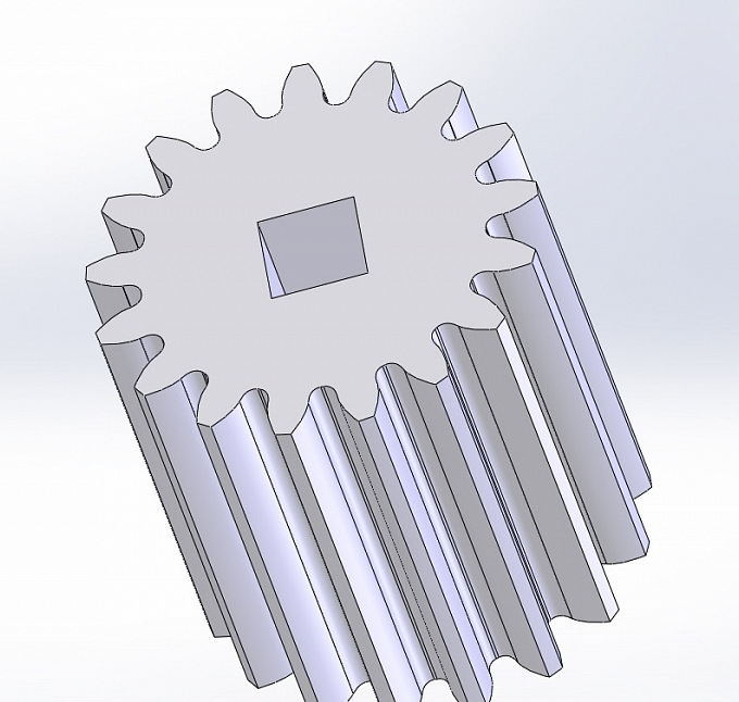 печать шестерни