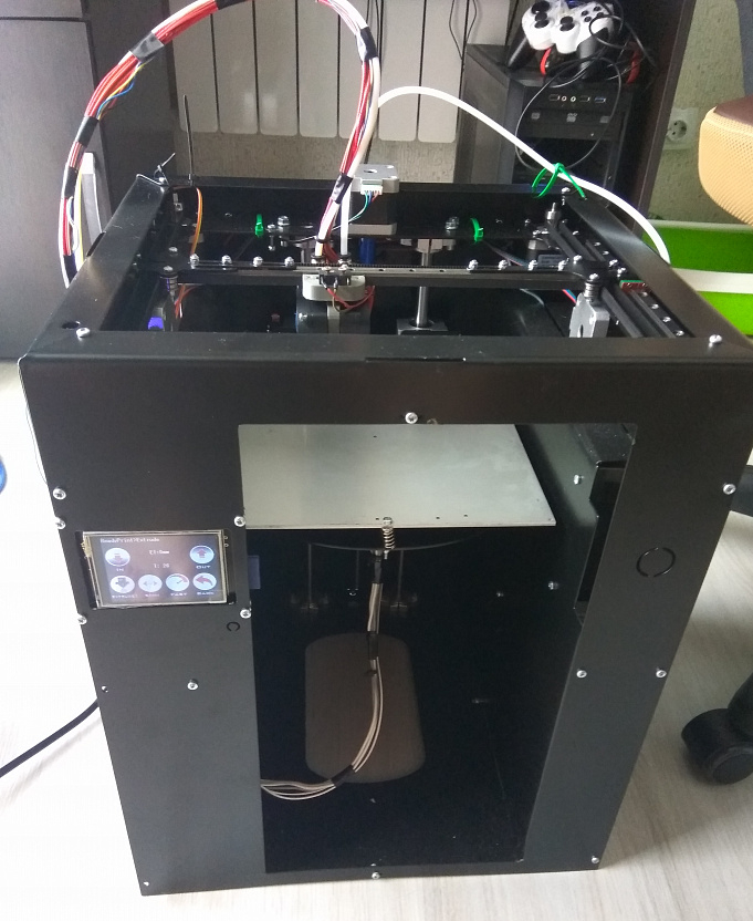 Двухэкструдерный 3д принтер Chimera Steel