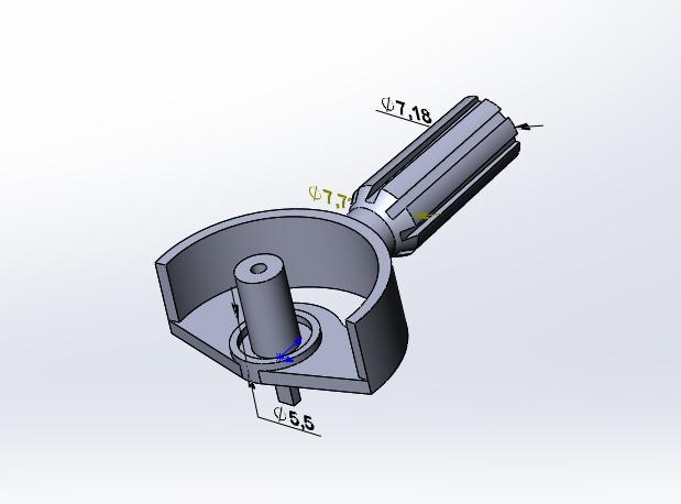 model uçak kontrol panelinden sol regülatör (Plastik Aparattır!!!)