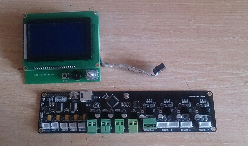 Плата melzi v4 + LCD 12864