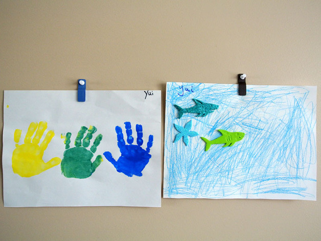 3d модель Настенные клипсы для бумаги для 3d принтера - скачать ...