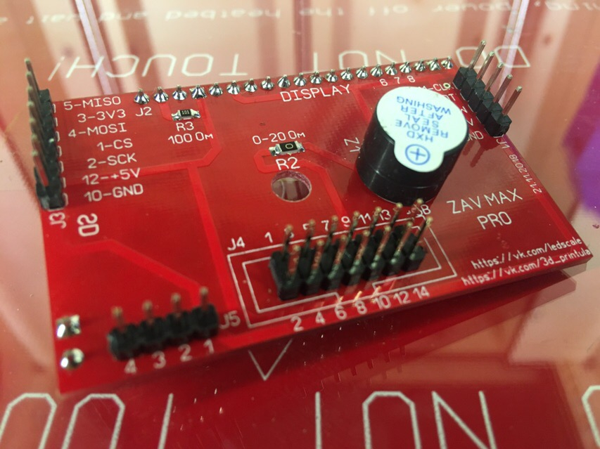 Адаптер для подключения дисплея, SD карты, энкодера к MKS GEN 1.4 в 3D принтере ZAV MAX PRO