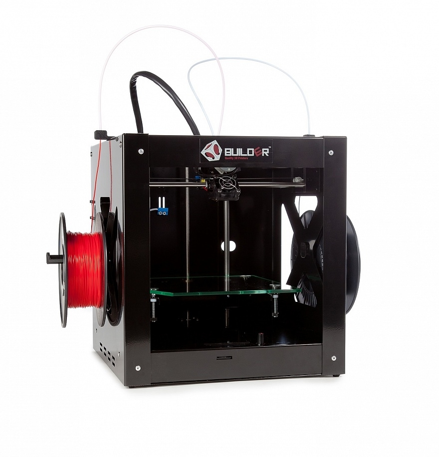 3d printer – builder – dual-feed extruder (две головы)