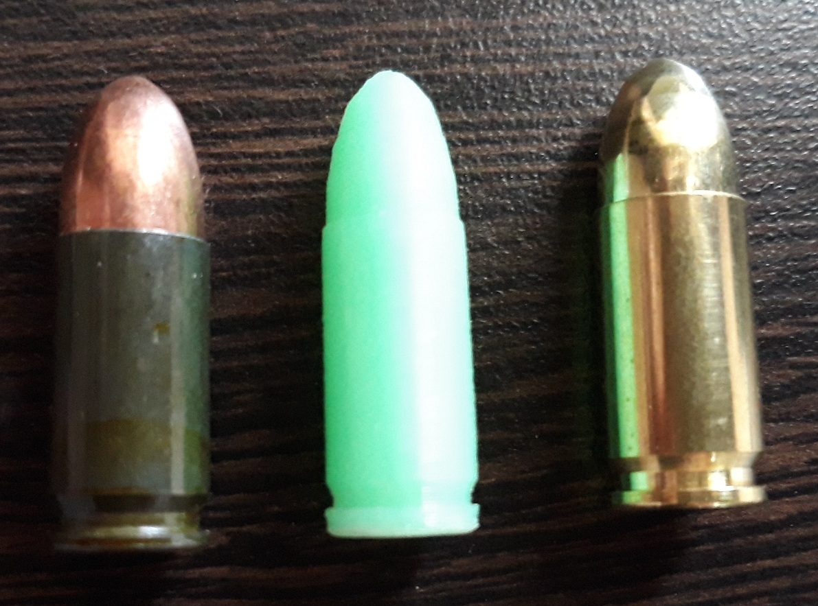 Luger 9x19 kartuş (boyuta göre) (Plastik Aparattır!!!)