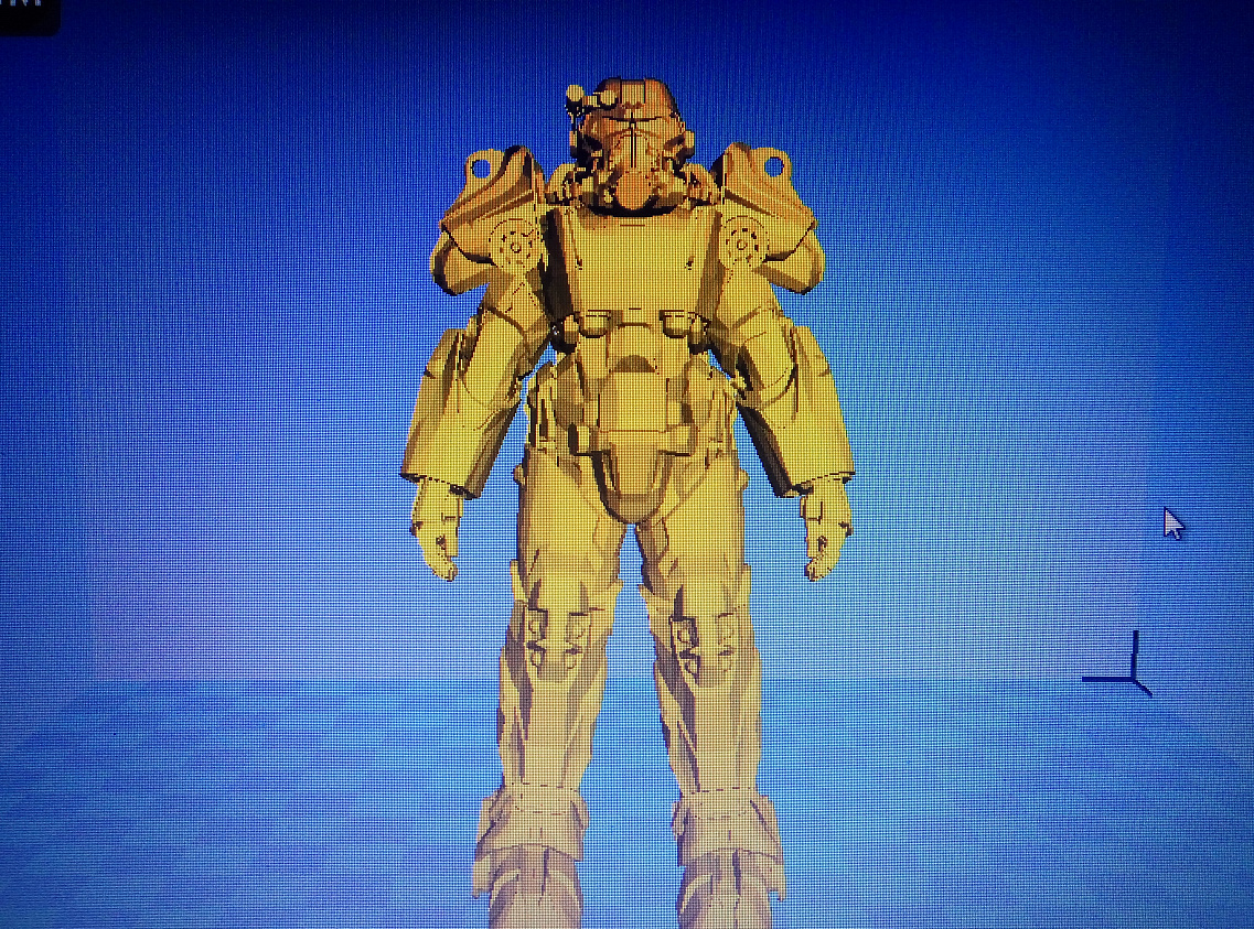 Силовая броня Т-45 из видео игры Fallout 4 