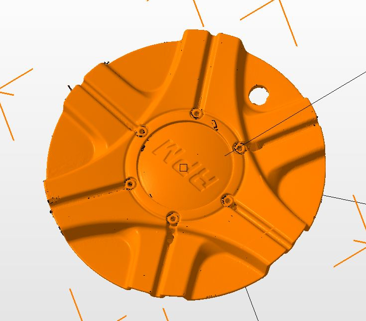 Создать CAD модель диска по скану 