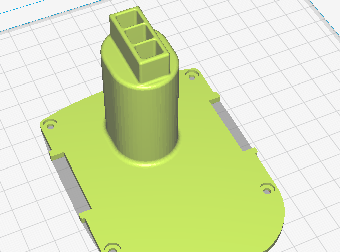 INTERSKOL'den pilin üst kısmı (Plastik Aparattır!!!)