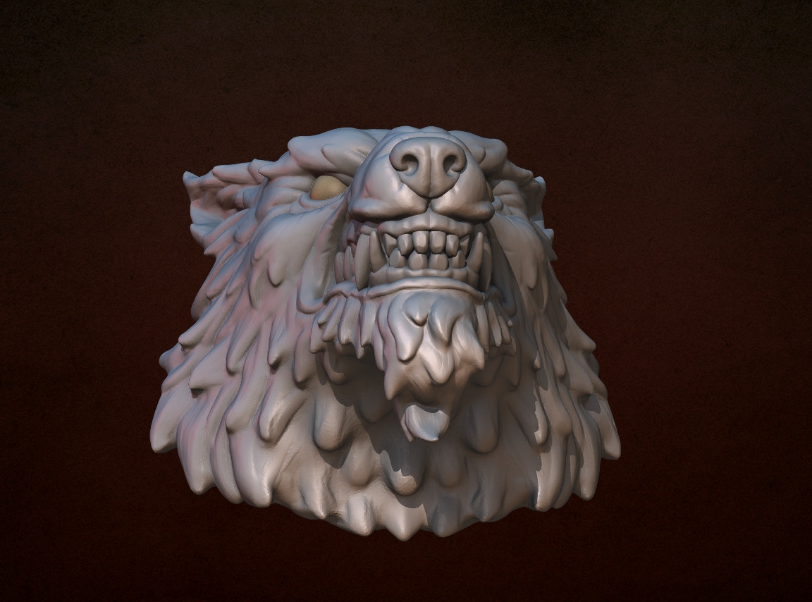 Голова волка