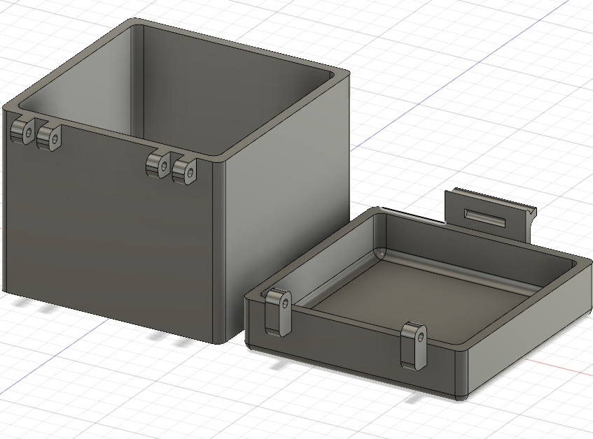 BOX_1 Kutu 55x55x55 (50x50x50) (F360 projesiyle) (Plastik Aparattır!!!)
