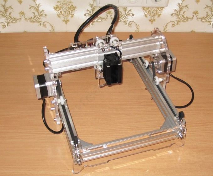 Лазерный гравер 2500мВт фиолет 400х300мм