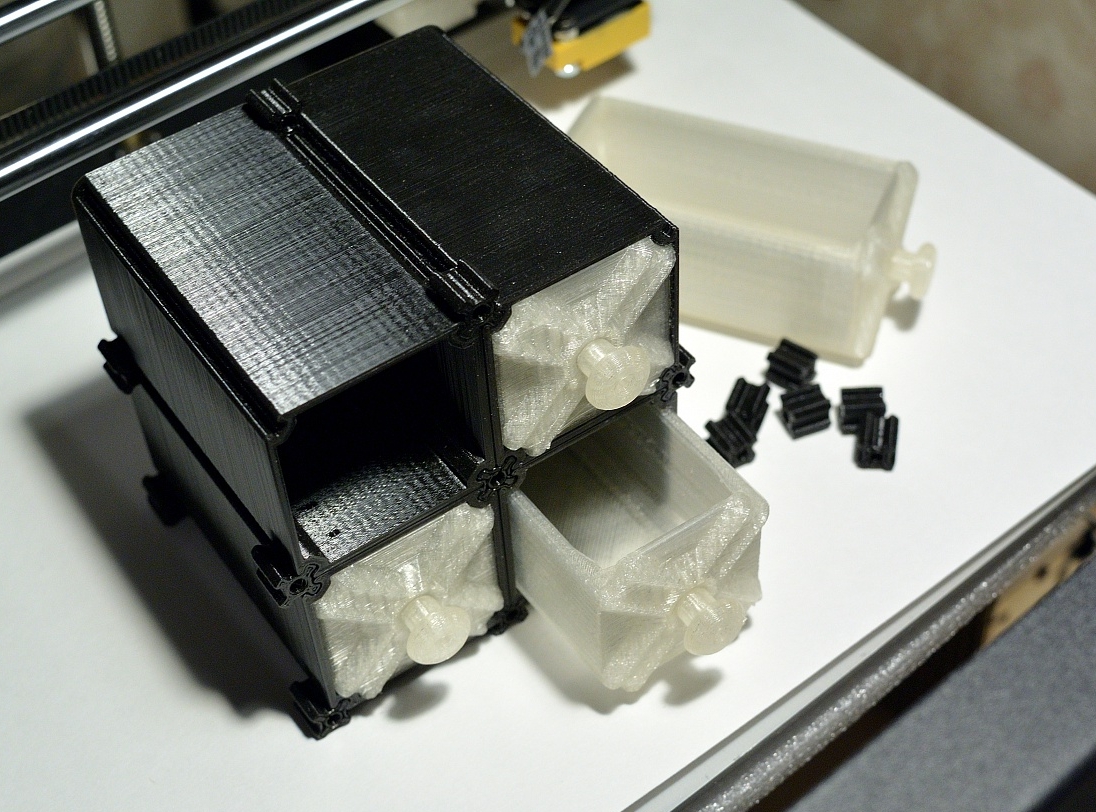 3d модель модульные ящики для мелочей для 3d принтера - скачать .