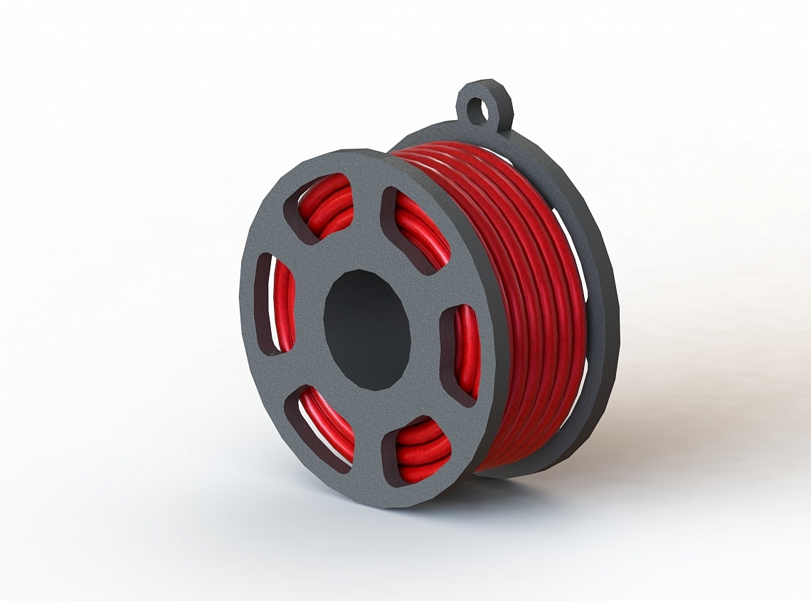 Anahtarlık "filament makarası" (Plastik Aparattır!!!)