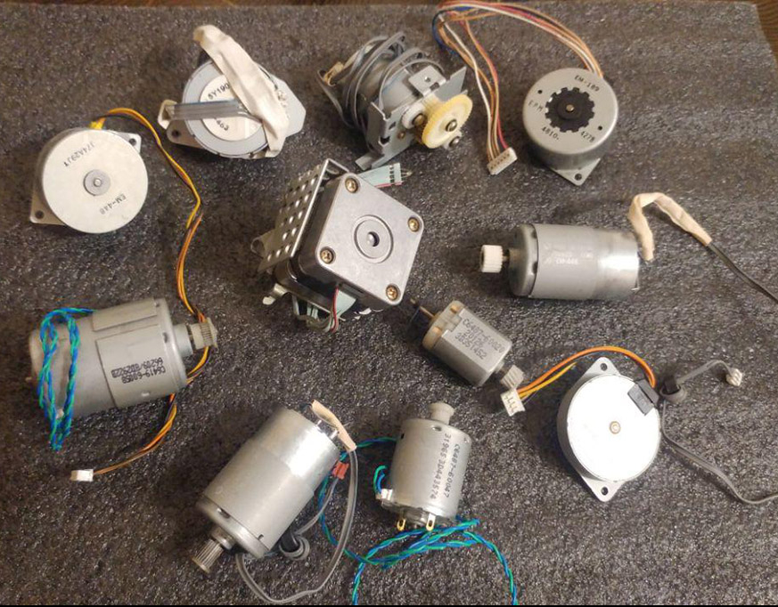 кучка разных моторчиков