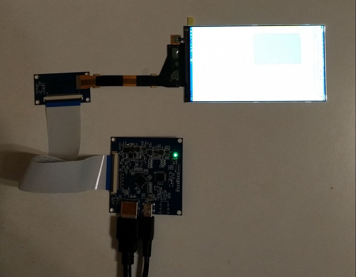 Продам комплекты LCD LS055R1SX04 + плата HDMI конвертера (Москва)