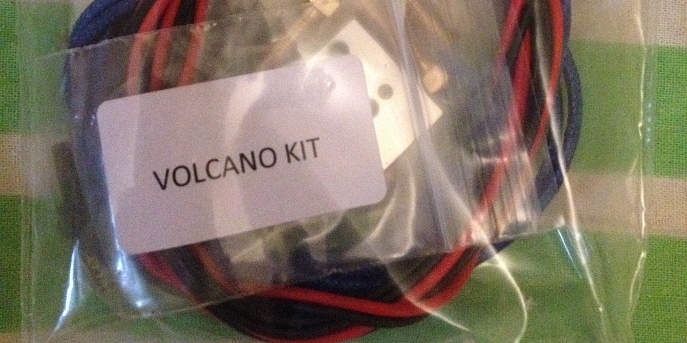 Оригинальный E3D v6 HotEnd Full Kit 1.75mm Universal (with Bowden add-on) (12v) + E3D Volcano Eruption Pack 1.75mm