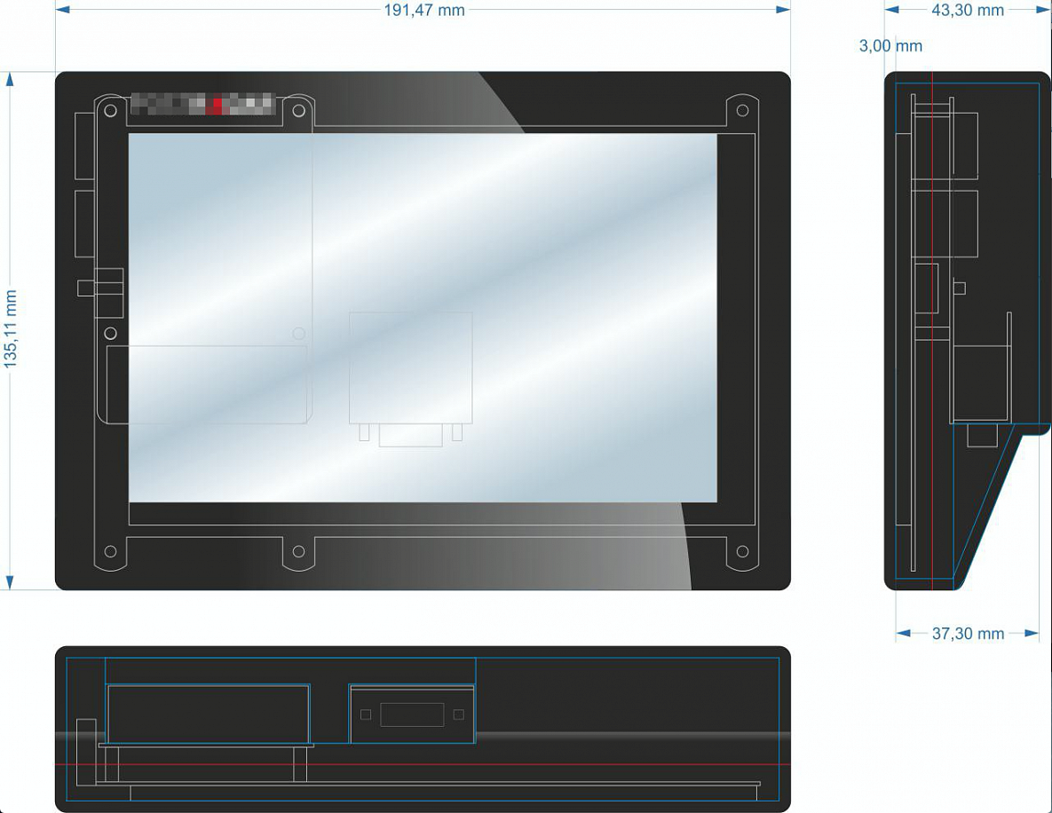 Распечатать корпус для "планшета"