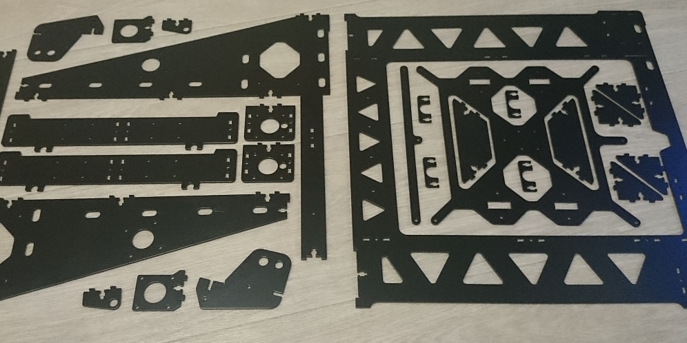 Стальная рама 3D принтера Prusa i3 с покраской