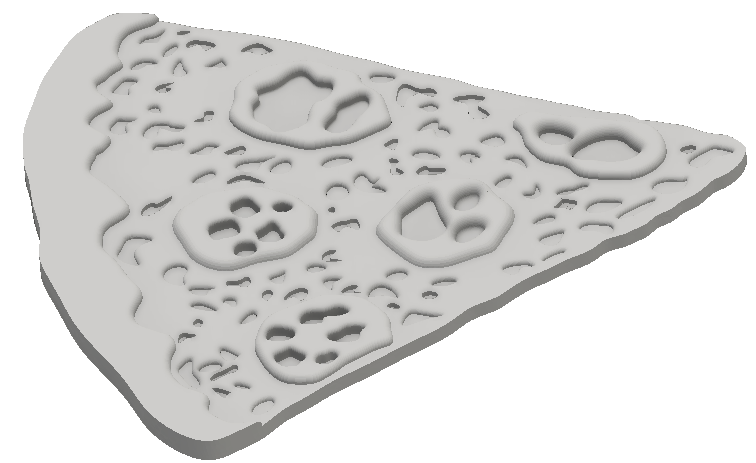 Нужно распечатать 3D-модельку пиццы