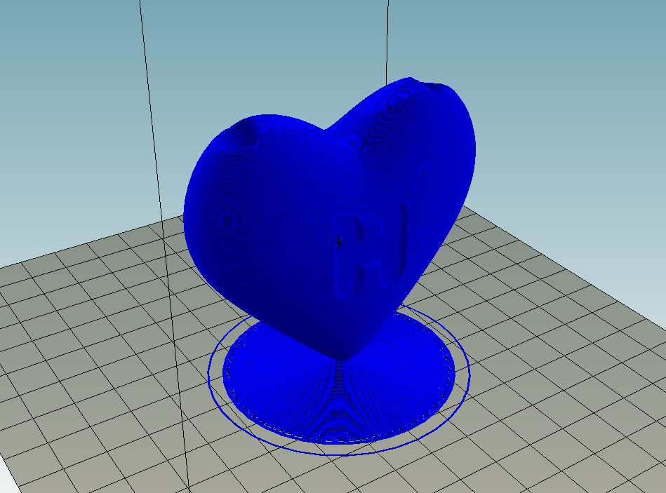 3d модель Сердце подставка под ручки для 3d принтера - скачать .
