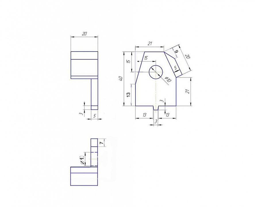 Моделирование фиксаторов валов по чертежу