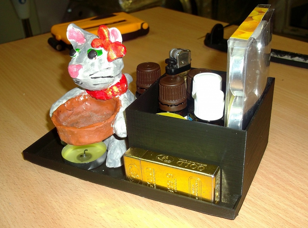 Aroma lambası ve uçucu yağlar için kutu (Plastik Aparattır!!!)