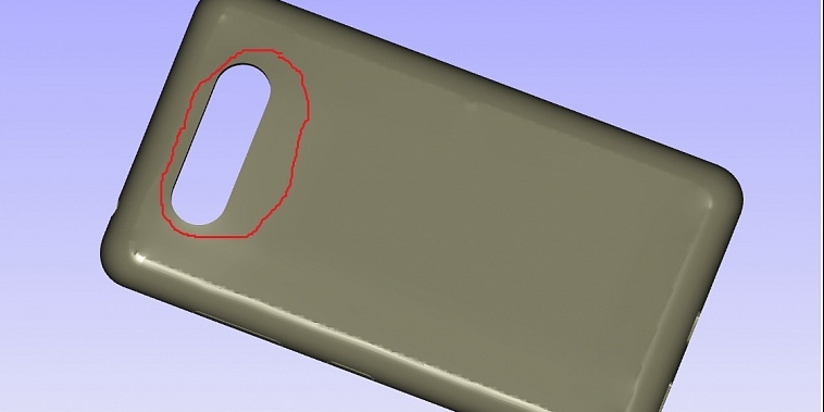 Редактирование STL модели крышки телефона