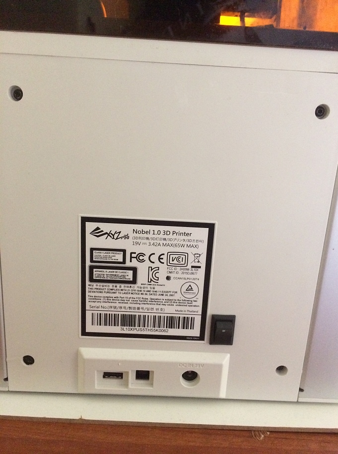 Продаю 3D принтер XYZprinting Nobel 1.0