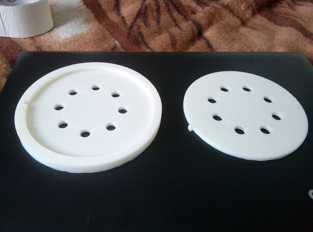 125'te daireleri taşlamak için şablon (Plastik Aparattır!!!)