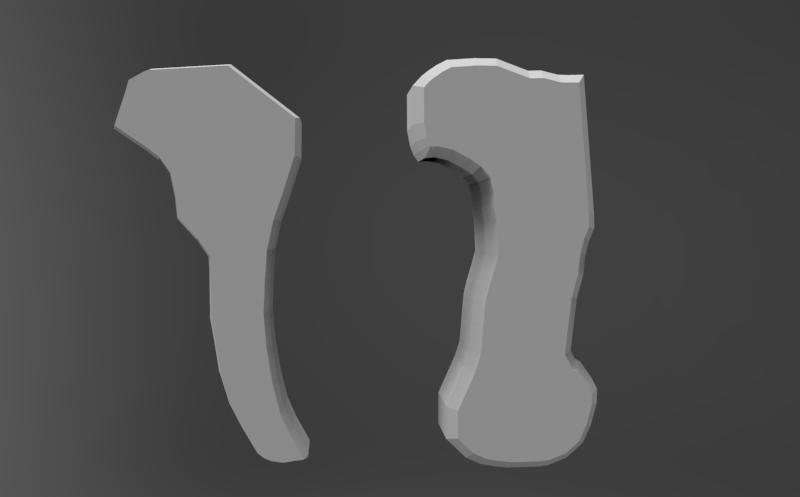 Распечатать 2 детали в 6см^3