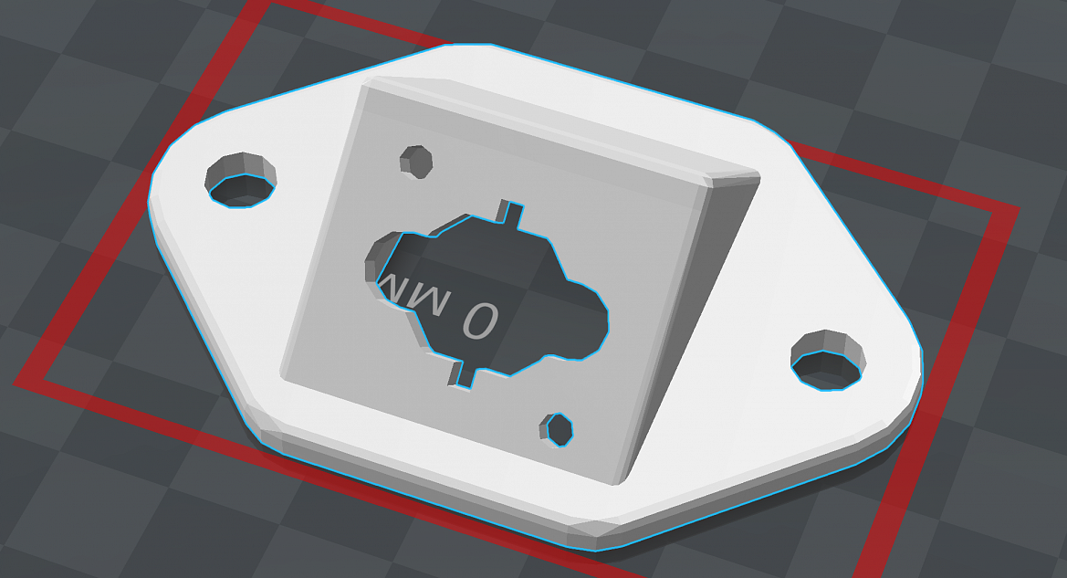 Печать небольшой детальки.