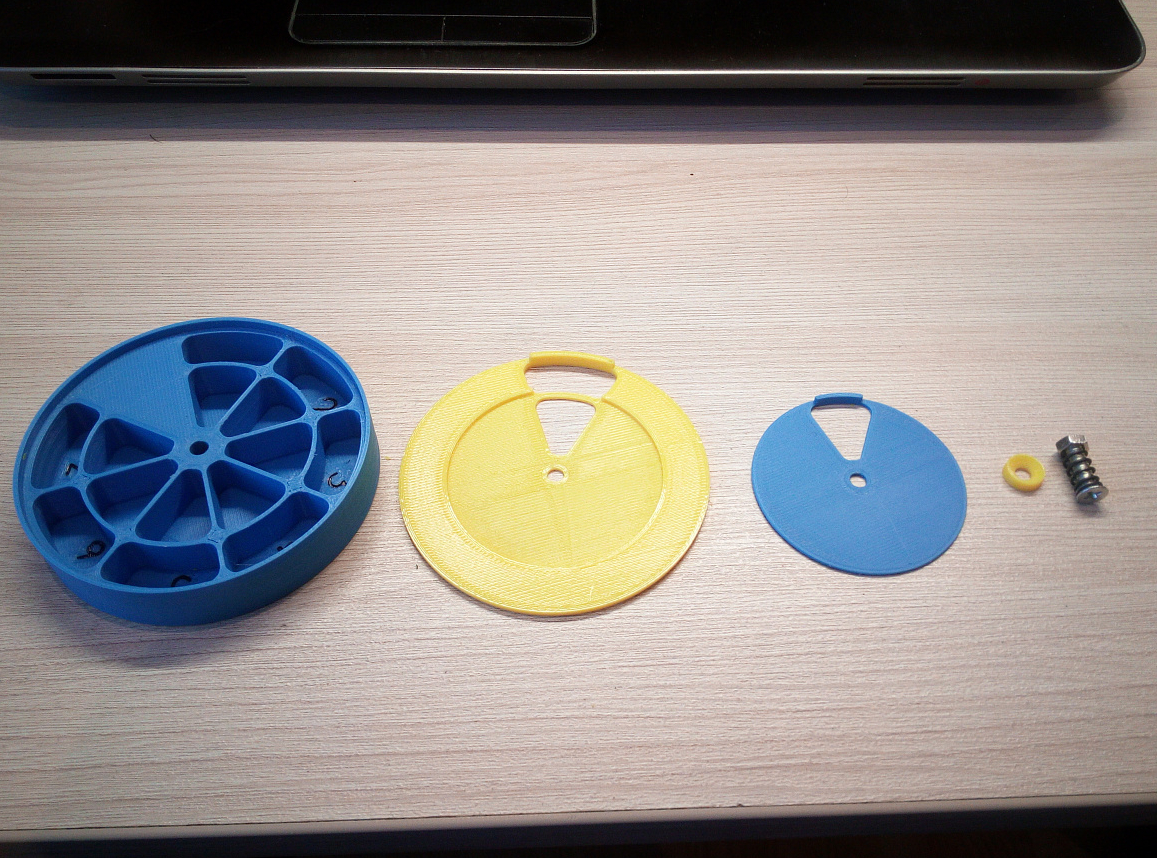 Yuvarlak tablet kutusu 7 gün, sabah/akşam. (Plastik Aparattır!!!)