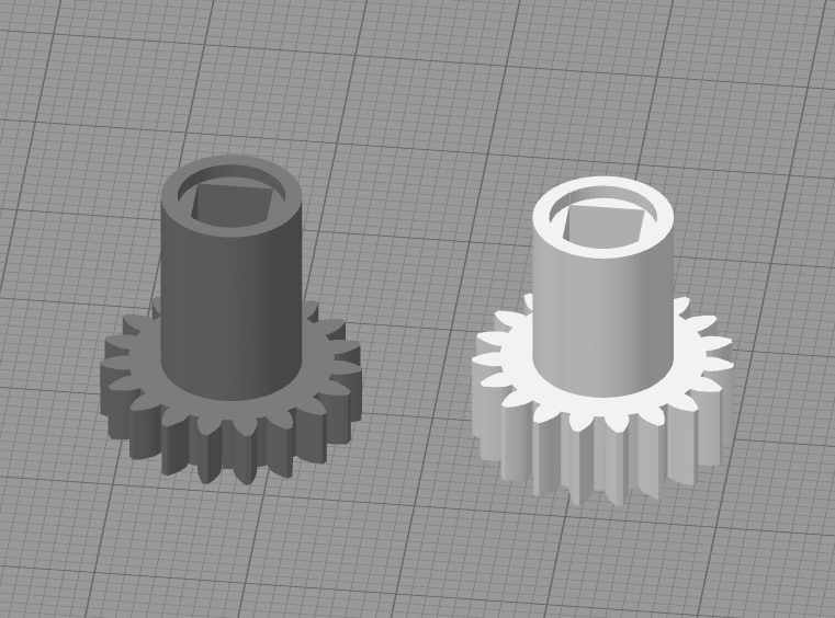 Проект шестерни для 3d принтера