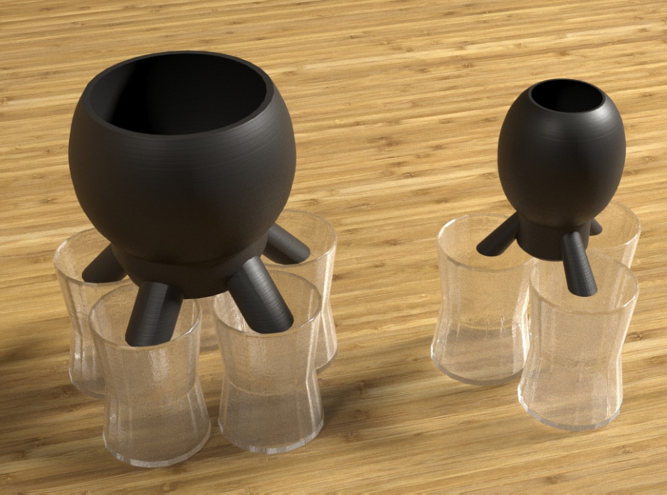 3 ve 5 bardak için votka dökücü (Plastik Aparattır!!!)