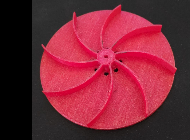 BST12 (BRAVO SUPERTURBO) hava pompasının ilk aşaması için fan pervanesi. (Plastik Aparattır!!!)