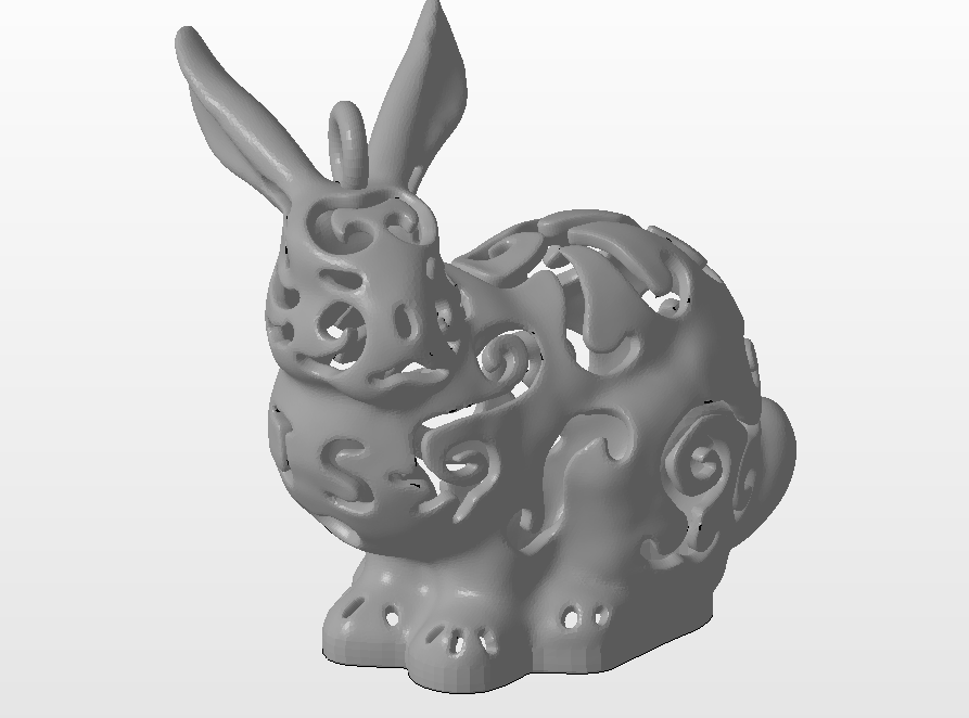 İki malzemeye baskı için tavşan (Plastik Aparattır!!!)