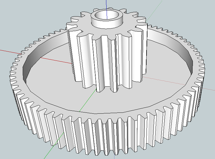 Проект шестерни для 3d принтера