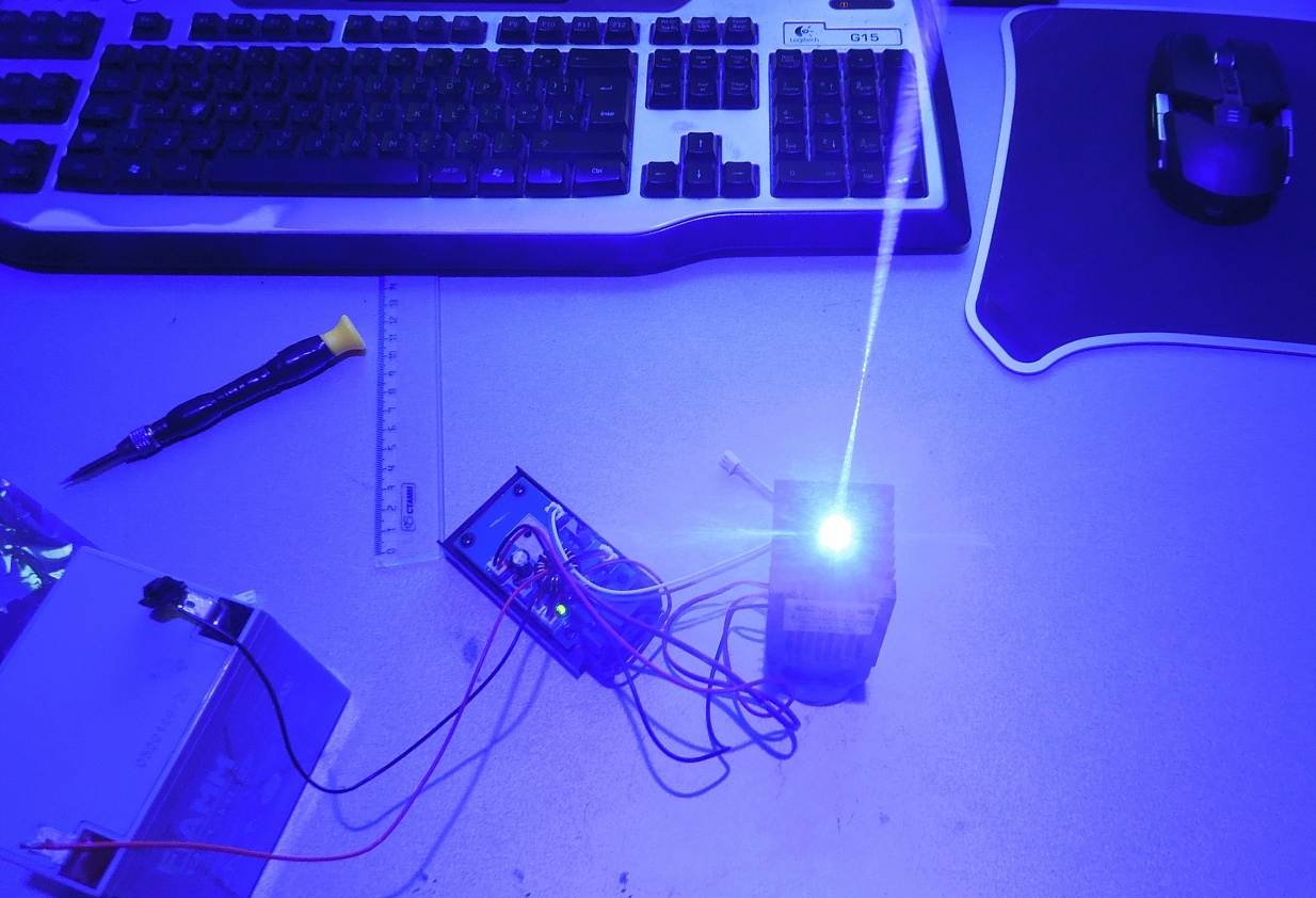 Продам лазер 2 ватта TTL 2000mw/2w 445nm