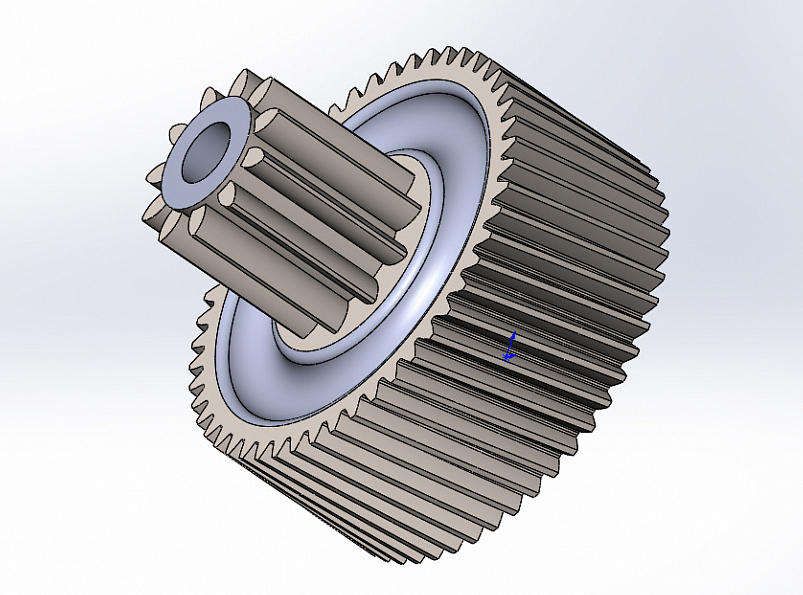 3д модель конической шестерни