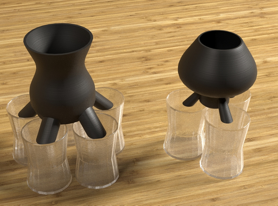 3 ve 5 bardak için votka dökücü (Plastik Aparattır!!!)