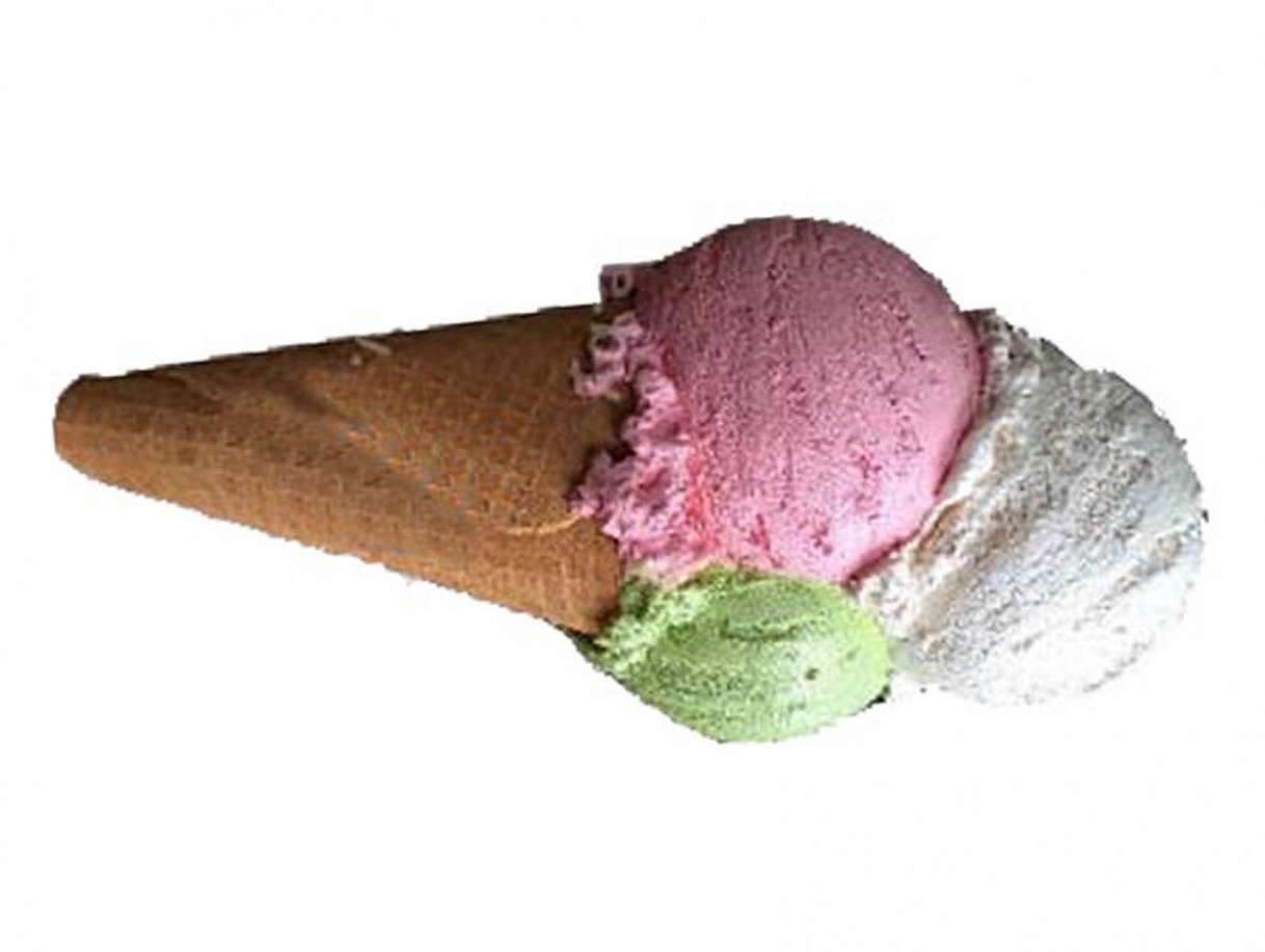 Модель рожка мороженного. 