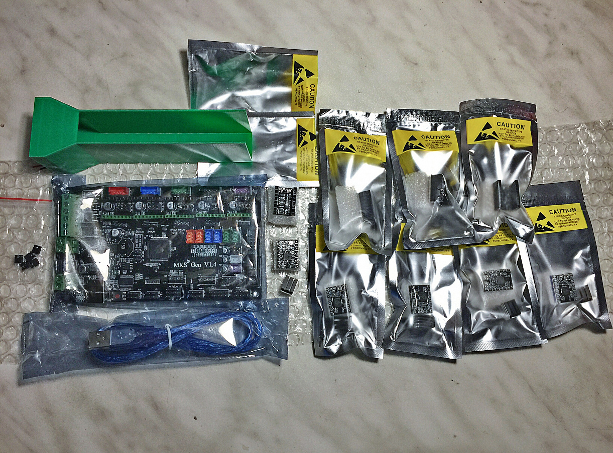 Плата для 3D принтера MKS Gen 1.4 + TMC2208 + TL Smoother