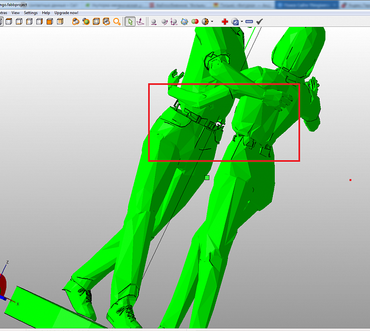 Требуется отредактировать или смоделировать модель танцующей пары (Танго) 